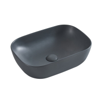 Lavoar pe blat Fluminia, Crius, dreptunghiular, 45,5 x 32 cm, gri deschis